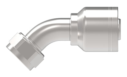 Danfoss 6S Series Crimp Hose Fittings Female JIC/37 Swivel 45 Elbow 6SAXXFJA20 (CENTER)