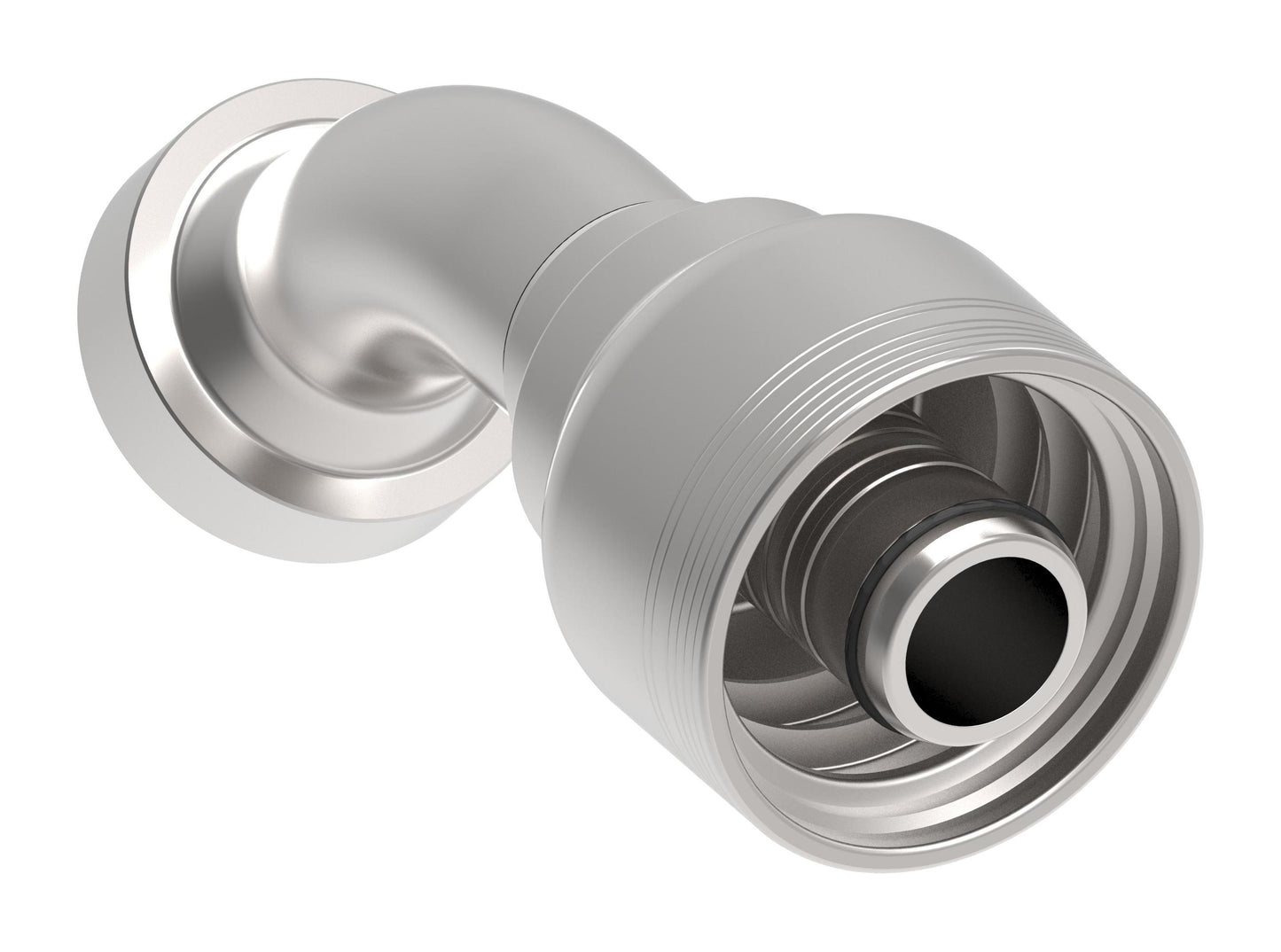 Danfoss 6S Series Crimp Hose Fittings CAT Flange 45 Elbow 6SXXCTA16 (LEFT)