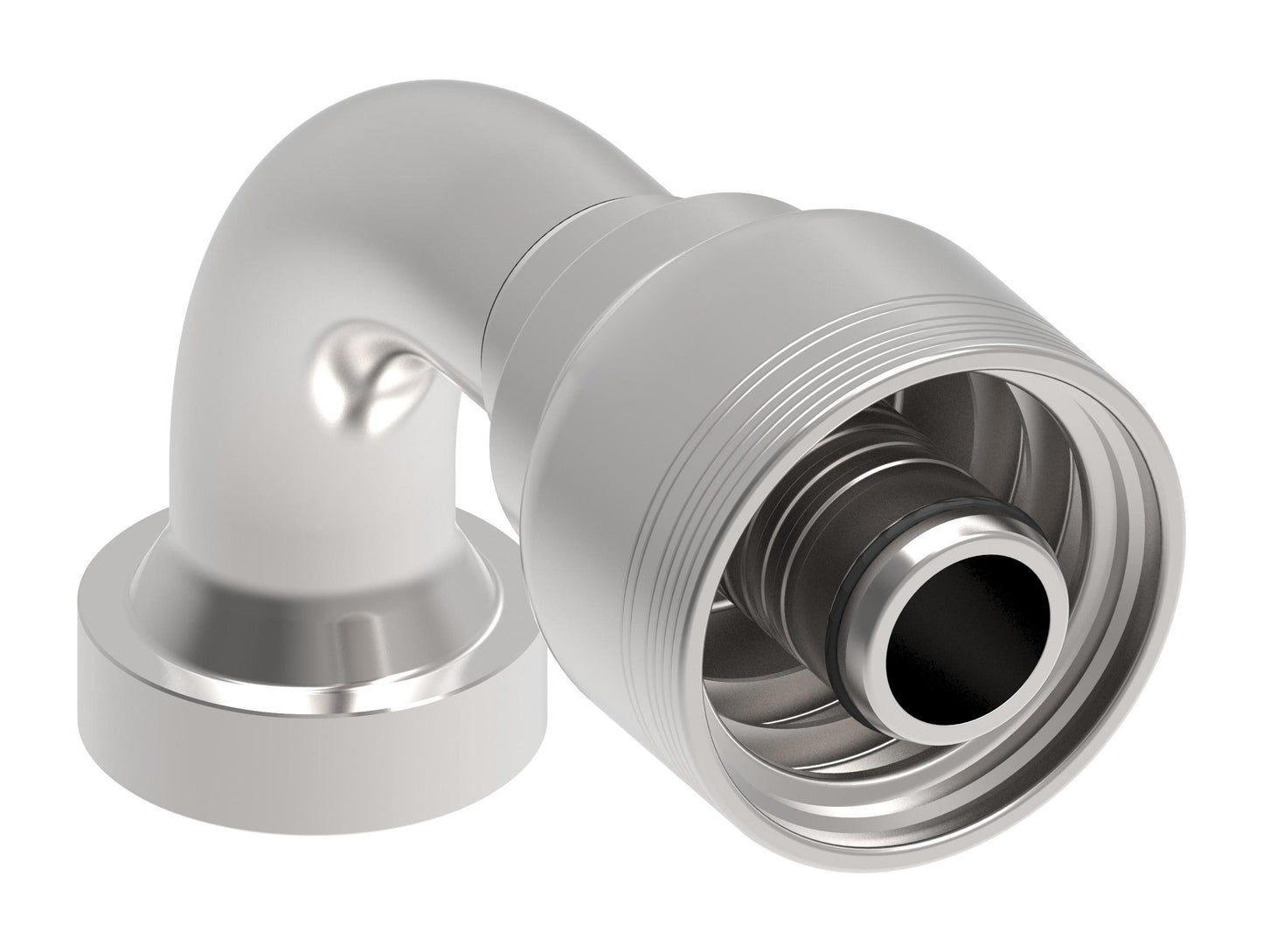 Danfoss 6S Series Crimp Hose Fittings CAT Flange 90 Elbow 6SXXCTB16 (LEFT)