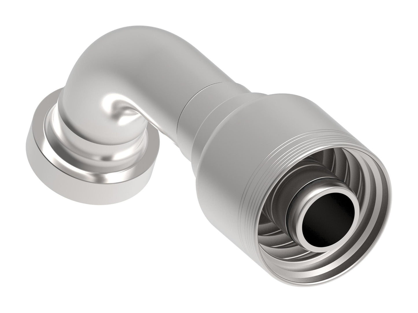 Danfoss 6S Series Crimp Hose Fittings CAT Flange 67.5 Elbow 6SXXCTE20 (LEFT)