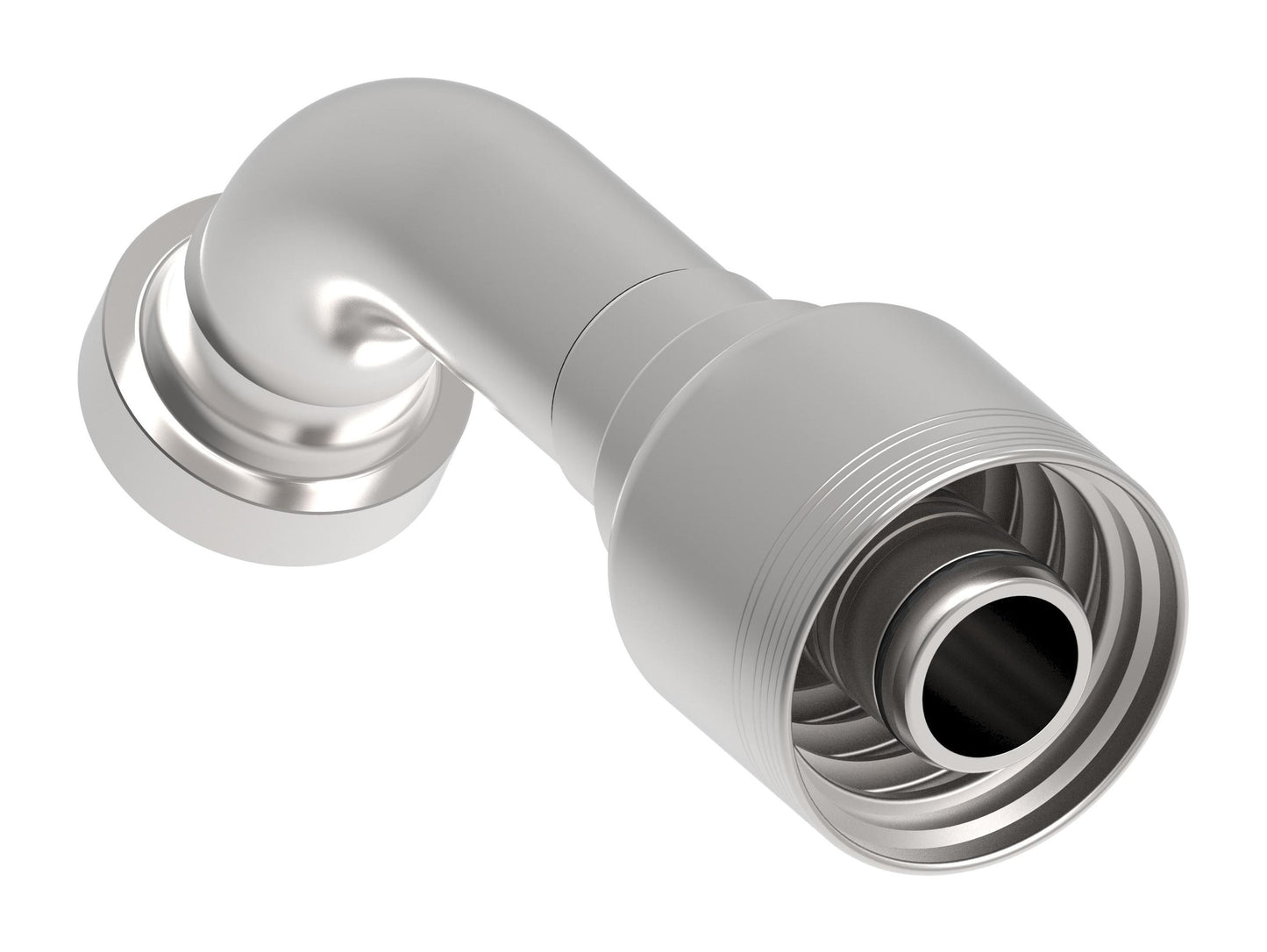 Danfoss 6S Series Crimp Hose Fittings CAT Flange 60 Elbow 6SXXCTG20 (LEFT)