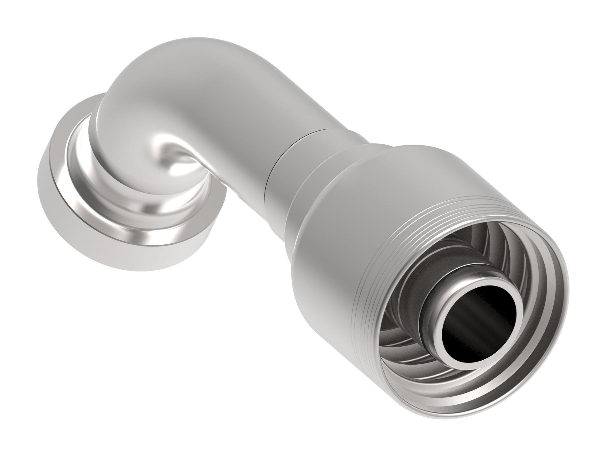 Danfoss 6S Series Crimp Hose Fittings CAT Flange 60 Elbow 6SXXCTG20 (LEFT)