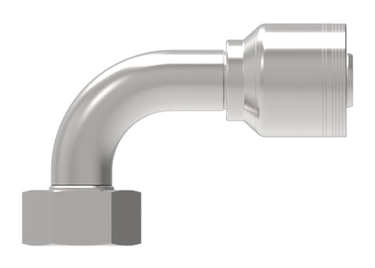 Codo 90° — Danfoss 6S Series Crimp Hose Fittings Female Swivel DIN 24 Seat 90 Elbow 6SXXDSB20 (CENTER)