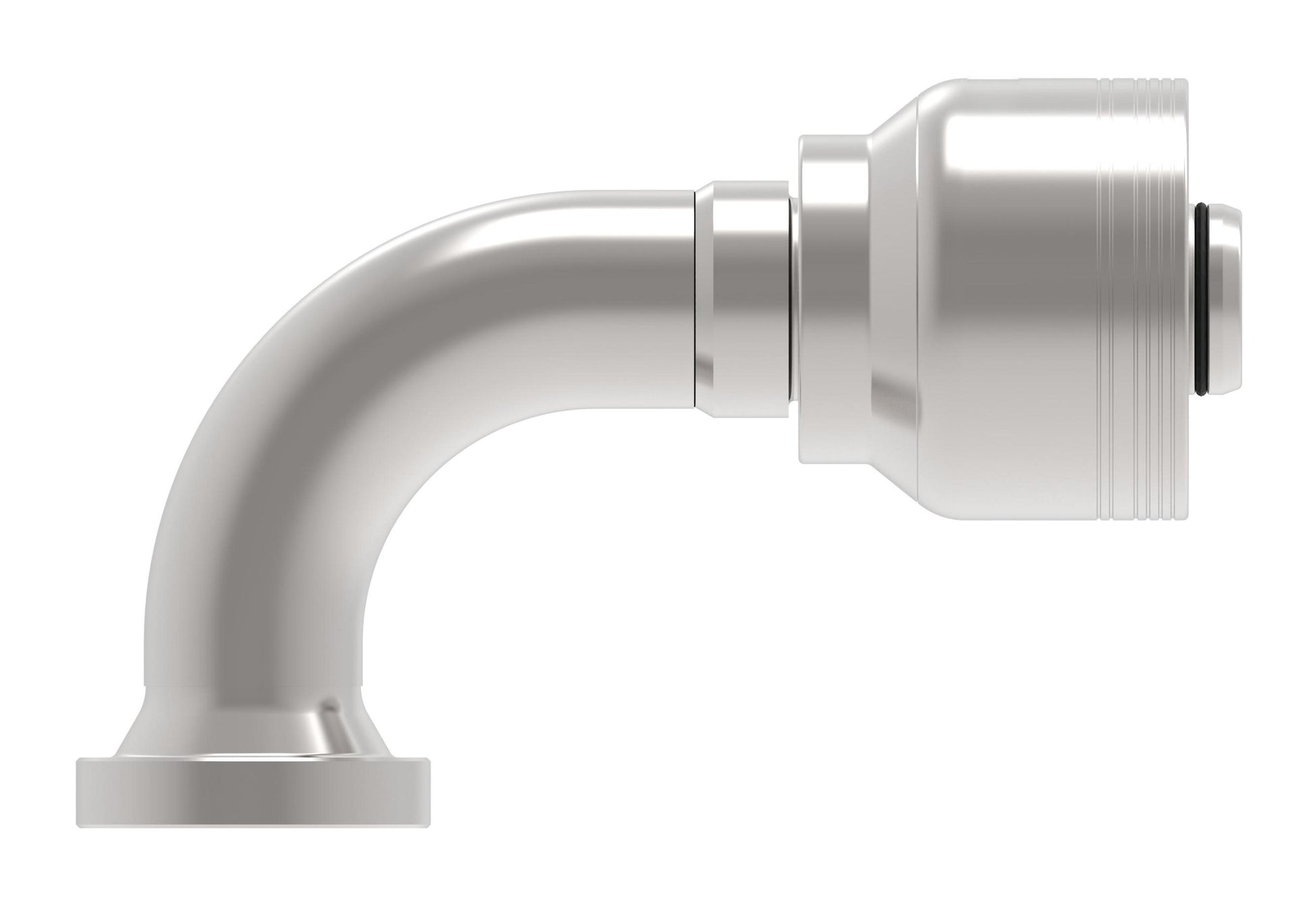 Codo 90° — Danfoss 6S Series Crimp Hose Fittings SAE Code 62 Flange 90 Elbow 6SXXFHB16 (CENTER)