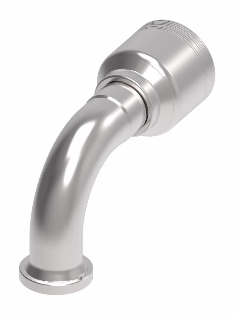 Danfoss 6S Series Crimp Hose Fittings SAE Code 61 Flange 90 Elbow 6SXXFLB20 (RIGHT)