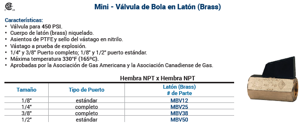 VALVULA INDUSTRIAL EN LINEA BOLA MANUAL