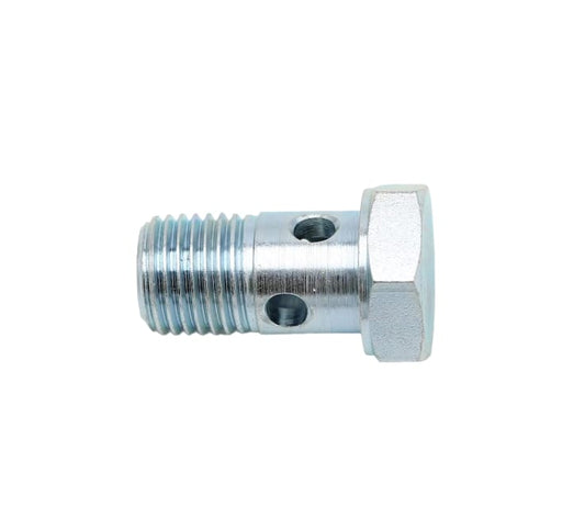 SKU:O80810-12 Tornillo para Conexión hidráulica banjo rosca M12x1.5 con recubrimiento anticorrosión Zinc-Níquel