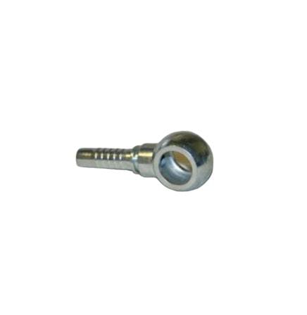 SKU O20910-04-14 Conexión hidráulica espiga prensable recta 1/4" Ø X M14x1.5 banjo, para mangueras R1, R2, R7, R8, R12, R16, EN856 con recubrimiento anticorrosión Zinc-Níquel Marca Manuli