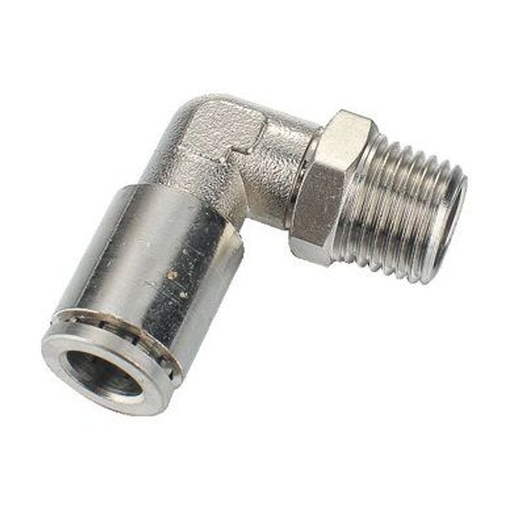 Conexión metalica neumática codo macho (Cuerda NPT) - C