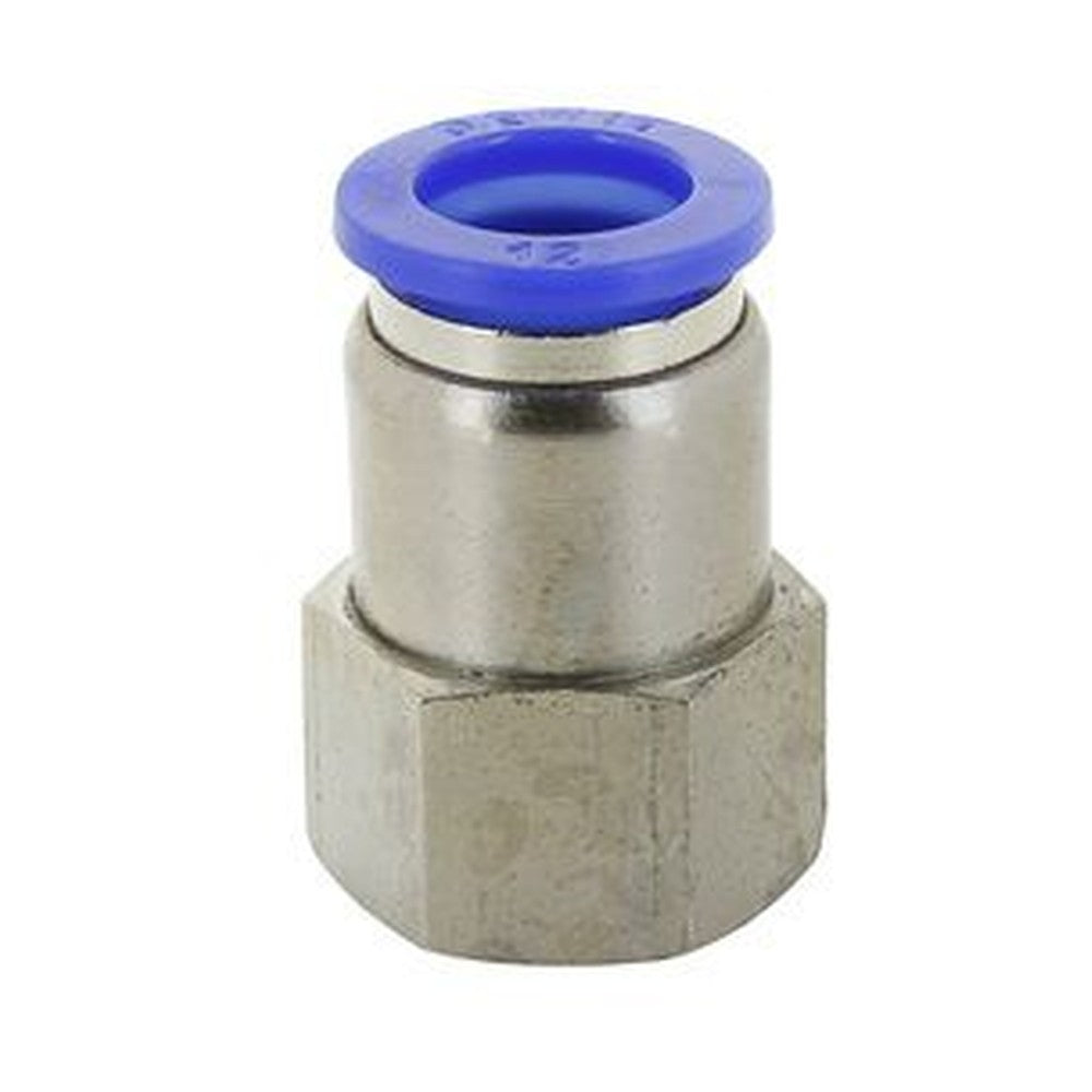 Conexión plástica métrica neumática recta hembra (Cuerd