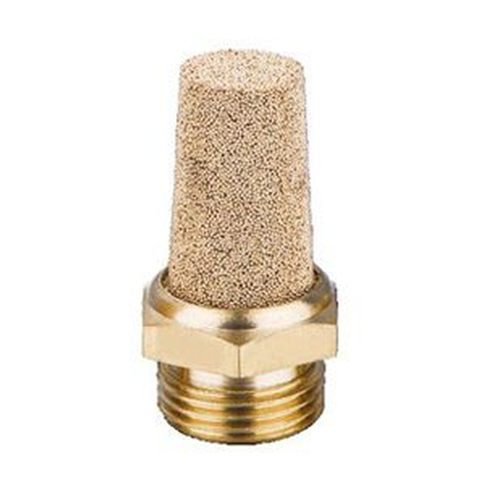 Silenciador neumático de bronce sinterizado macho NPT -